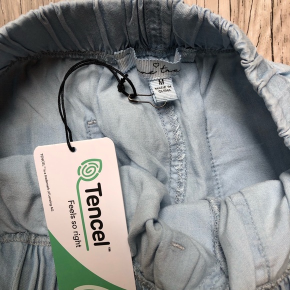 ☀️Chambray shorts with drawstring - Picture 4 of 6